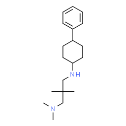 ChemSpider 2D Image | N,N,2,2-Tetramethyl-N'-(4-phenylcyclohexyl)-1,3-propanediamine | C19H32N2