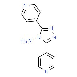 ChemSpider 2D Image | 4-amino-3,5-bis(4-pyridyl)-1,2,4-triazole | C12H10N6