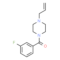 ChemSpider 2D Image | (4-Allyl-1-piperazinyl)(3-fluorophenyl)methanone | C14H17FN2O