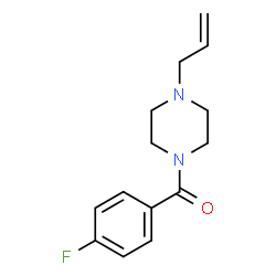 ChemSpider 2D Image | (4-Allyl-1-piperazinyl)(4-fluorophenyl)methanone | C14H17FN2O