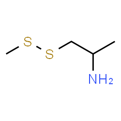 ChemSpider 2D Image | 1-(Methyldisulfanyl)-2-propanamine | C4H11NS2