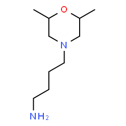 ChemSpider 2D Image | 4-(2,6-Dimethyl-4-morpholinyl)-1-butanamine | C10H22N2O