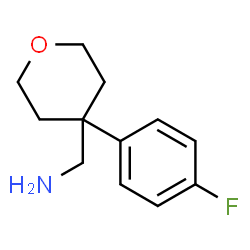 ChemSpider 2D Image | 1-[4-(4-Fluorophenyl)oxan-4-yl]methanamine | C12H16FNO