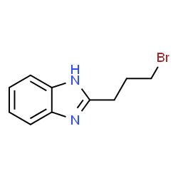 ChemSpider 2D Image | 2-(3-BROMOPROPYL)BENZIMIDAZOLE | C10H11BrN2