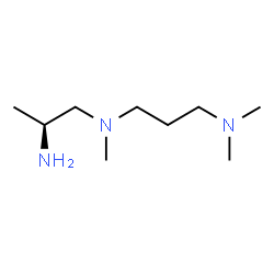 ChemSpider 2D Image | (2S)-N~1~-[3-(Dimethylamino)propyl]-N~1~-methyl-1,2-propanediamine | C9H23N3