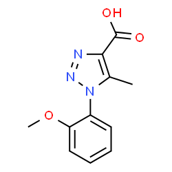 ChemSpider 2D Image | 1-(2-methoxyphenyl)-5-methyl-1,2,3-triazole-4-carboxylic acid | C11H11N3O3