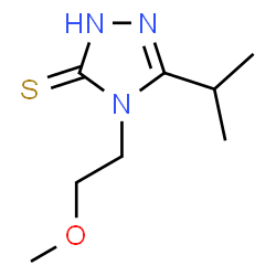 ChemSpider 2D Image | 5-Isopropyl-4-(2-methoxyethyl)-2,4-dihydro-3H-1,2,4-triazole-3-thione | C8H15N3OS