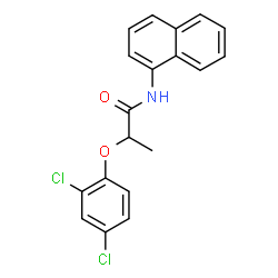 ChemSpider 2D Image | 2-(2,4-Dichlorophenoxy)-N-(1-naphthyl)propanamide | C19H15Cl2NO2