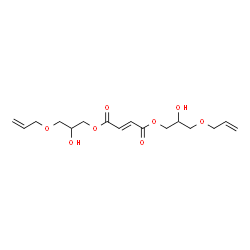 ChemSpider 2D Image | Bis(3-allyloxy-2-hydroxypropyl) fumarate | C16H24O8