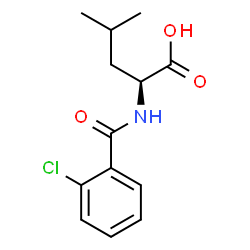 ChemSpider 2D Image | N-(2-Chlorobenzoyl)-L-leucine | C13H16ClNO3