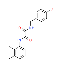 ChemSpider 2D Image | N-(2,3-Dimethylphenyl)-N'-(4-methoxybenzyl)ethanediamide | C18H20N2O3