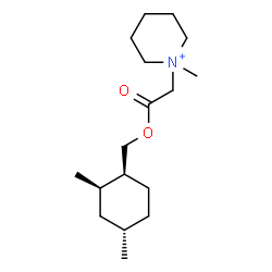 ChemSpider 2D Image | 1-(2-{[(1S,2R,4S)-2,4-Dimethylcyclohexyl]methoxy}-2-oxoethyl)-1-methylpiperidinium | C17H32NO2