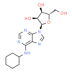 ChemSpider 2D Image | N-Cyclohexyl-9-(alpha-L-ribofuranosyl)-9H-purin-6-amine | C16H23N5O4