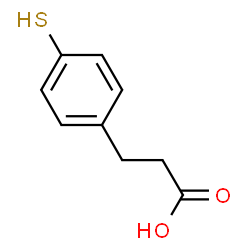 ChemSpider 2D Image | 4-Mercaptohydrocinnamic Acid | C9H10O2S