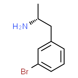 ChemSpider 2D Image | (2R)-1-(3-Bromophenyl)-2-propanamine | C9H12BrN