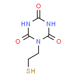 ChemSpider 2D Image | 1-(2-Sulfanylethyl)-1,3,5-triazinane-2,4,6-trione | C5H7N3O3S
