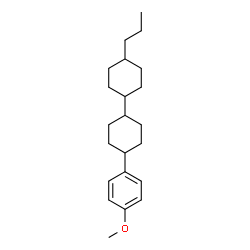 ChemSpider 2D Image | 4-(4-Methoxyphenyl)-4'-propyl-1,1'-bi(cyclohexyl) | C22H34O