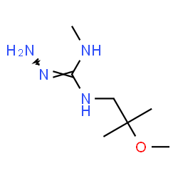 ChemSpider 2D Image | N-(2-Methoxy-2-methylpropyl)-N'-methylcarbonohydrazonic diamide | C7H18N4O