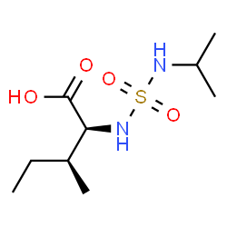 ChemSpider 2D Image | N-(Isopropylsulfamoyl)-L-isoleucine | C9H20N2O4S