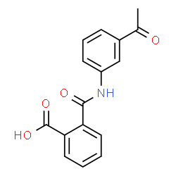 ChemSpider 2D Image | 3'-ACETYLPHTHALANILIC ACID | C16H13NO4