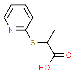 ChemSpider 2D Image | 2-(2-Pyridinylsulfanyl)propanoic acid | C8H9NO2S