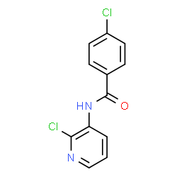 ChemSpider 2D Image | 4-Chloro-N-(2-chloro-3-pyridinyl)benzamide | C12H8Cl2N2O