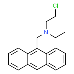 ChemSpider 2D Image | N-(9-Anthrylmethyl)-2-chloro-N-ethylethanamine | C19H20ClN