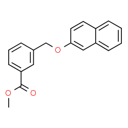 ChemSpider 2D Image | Methyl 3-[(2-naphthyloxy)methyl]benzoate | C19H16O3