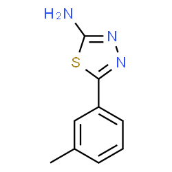 ChemSpider 2D Image | 5-(m-tolyl)-1,3,4-Thiadiazol-2-amine | C9H9N3S