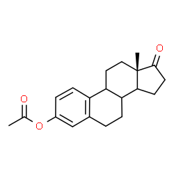 ChemSpider 2D Image | (8xi,9xi,14xi)-17-oxoestra-1(10),2,4-trien-3-yl acetate | C20H24O3