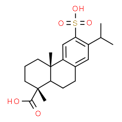 ChemSpider 2D Image | (5xi)-12-Sulfoabieta-8(14),9(11),12-trien-18-oic acid | C20H28O5S