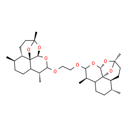 ChemSpider 2D Image | (1S,4S,5R,9R,12R,13R,1'S,4'S,5'R,9'R,12'R,13'R)-10,10'-[1,2-Ethanediylbis(oxy)]bis(1,5,9-trimethyl-11,14,15-trioxatetracyclo[10.2.1.0~4,13~.0~8,13~]pentadecane) | C32H50O8