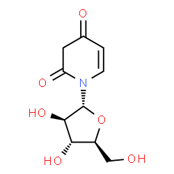ChemSpider 2D Image | 1-(alpha-L-Arabinofuranosyl)-2,4(1H,3H)-pyridinedione | C10H13NO6