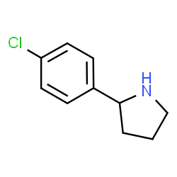 ChemSpider 2D Image | 2-[p-Chlorophenyl]pyrolidine | C10H12ClN