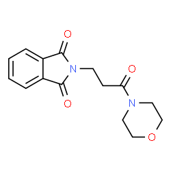 ChemSpider 2D Image | N-(3-Morpholino-3-oxopropyl)phthalimide | C15H16N2O4