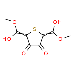 ChemSpider 2D Image | 2,5-Bis[hydroxy(methoxy)methylene]-3,4(2H,5H)-thiophenedione | C8H8O6S