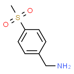 ChemSpider 2D Image | 4-METHYLSULFONYLBENZYLAMINE | C8H11NO2S