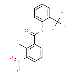 ChemSpider 2D Image | 2-Methyl-3-nitro-N-[2-(trifluoromethyl)phenyl]benzamide | C15H11F3N2O3