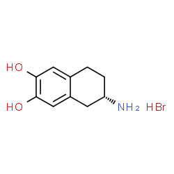 ChemSpider 2D Image | (S)-2-amino-6,7-dihydroxytetralin hydrobromide | C10H14BrNO2
