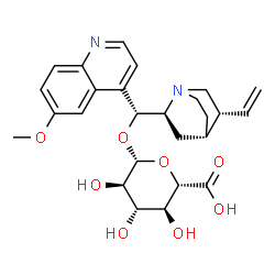 ChemSpider 2D Image | QUININE GLUCURONIDE | C26H32N2O8