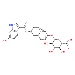 ChemSpider 2D Image | 6'-HYDROXYHYDRODOLASETRON GLUCURONIDE | C25H30N2O10