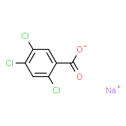 ChemSpider 2D Image | Sodium 2,4,5-trichlorobenzoate | C7H2Cl3NaO2