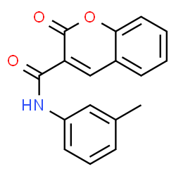 ChemSpider 2D Image | N-(3-Methylphenyl)-2-oxo-2H-chromene-3-carboxamide | C17H13NO3