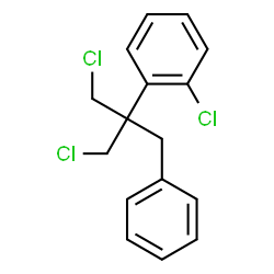 ChemSpider 2D Image | 1-(2-Benzyl-1,3-dichloro-2-propanyl)-2-chlorobenzene | C16H15Cl3
