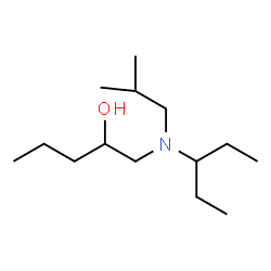 ChemSpider 2D Image | 1-[Isobutyl(3-pentanyl)amino]-2-pentanol | C14H31NO