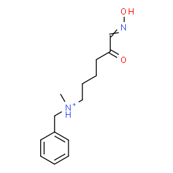 ChemSpider 2D Image | N-Benzyl-6-(hydroxyimino)-N-methyl-5-oxo-1-hexanaminium | C14H21N2O2