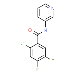 ChemSpider 2D Image | 2-Chloro-4,5-difluoro-N-(3-pyridinyl)benzamide | C12H7ClF2N2O