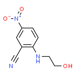 ChemSpider 2D Image | 2-(2-HYDROXYETHYLAMINO)-5-NITROBENZONITRILE | C9H9N3O3