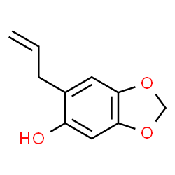 ChemSpider 2D Image | 6-Allyl-1,3-benzodioxol-5-ol | C10H10O3