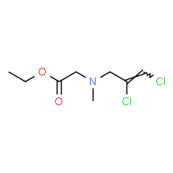 ChemSpider 2D Image | Ethyl N-[(2Z)-2,3-dichloro-2-propen-1-yl]-N-methylglycinate | C8H13Cl2NO2